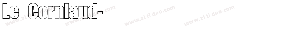 Le Corniaud字体转换